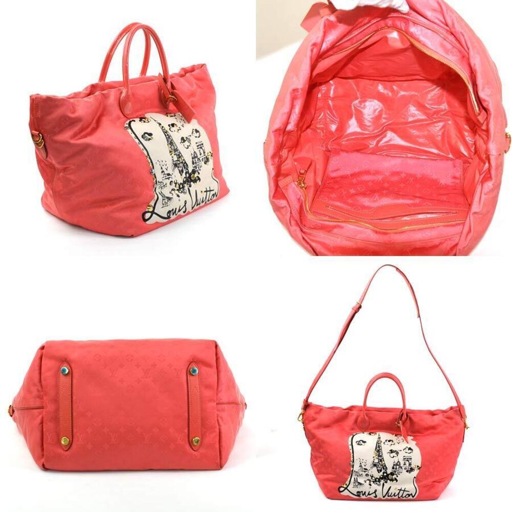 Louis Vuitton Nouvelle Cabas Canvas handbag Vague Cruise Line shoulder Corail